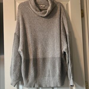 American Eagle Outfitters Gray Cowl Neck Sweater